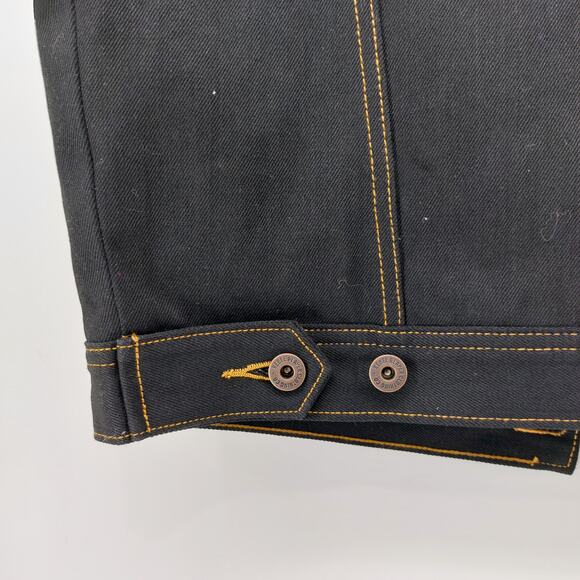 Rebel Reaper Clothing Co Denim Vest Cut off Sleeves Cotton L - Picture 10 of 16